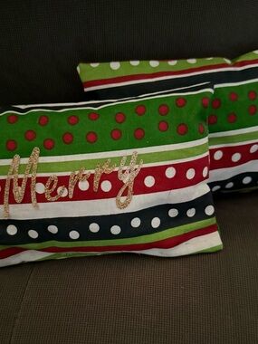 Christmas in July 
Small holiday decorative pillows - 2
